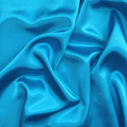 *Ткань Атлас-сатин, цвет Голубой (на отрез)  в Новом Уренгое