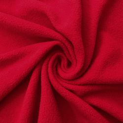 Флис Односторонний 130 гр/м2, цвет Красный (на отрез)  в Новом Уренгое