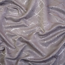 Ткань Блэкаут для штор светозатемняющая 75% &quot;Ледовое тиснение  Серый&quot;   в Новом Уренгое