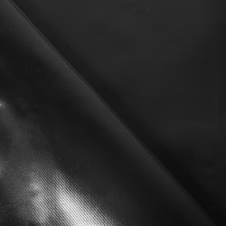Ткань ПВХ 450 гр/м2, Чёрный (на отрез)  в Новом Уренгое