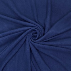 Флис Односторонний 130 гр/м2, цвет Темно-синий (на отрез)  в Новом Уренгое