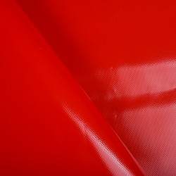 Ткань ПВХ 450 гр/м2, Красный (на отрез)  в Новом Уренгое
