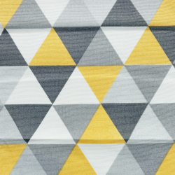 Интерьерная ткань Дак (DUCK), принт &quot;Треугольники&quot; (на отрез)  в Новом Уренгое