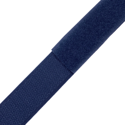 Контактная лента 25мм цвет Тёмно-Синий (Велькро-липучка), на отрез  в Новом Уренгое