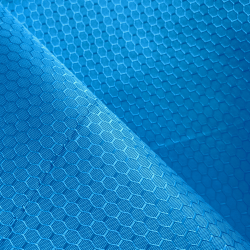 Ткань Оксфорд 300D PU Рип-Стоп СОТЫ, цвет Голубой (на отрез)  в Новом Уренгое