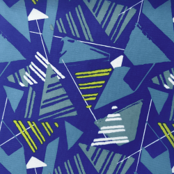 Ткань Оксфорд 210D PU, принт &quot;Лимонные треугольники&quot; (на отрез)  в Новом Уренгое