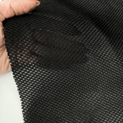 Сетка 3D трехслойная Air mesh 165 гр/м2, цвет Черный (на отрез)  в Новом Уренгое