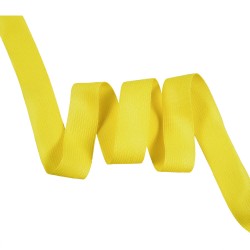 Окантовочная лента-бейка, цвет Жёлтый 22мм (на отрез)  в Новом Уренгое